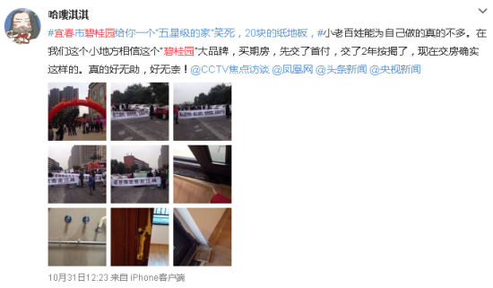 碧桂园在安徽多地频出质量纠纷 网友:纸糊的家