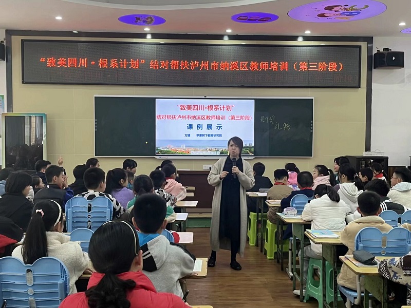 “致美四川·根系计划”结对帮扶纳溪区  第三阶段培训在逸夫小学开展