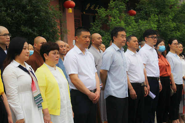 泸州:江阳区佛教界庆祝建党100周年文化活动在金龙寺举行(图3)