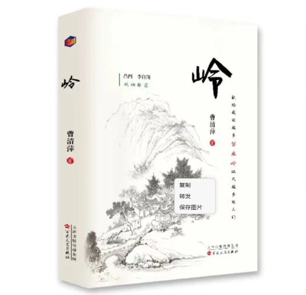 泸州作家曹清萍的又一长篇小说《岭》出版发行(图1) 微信图片_20260922150811_587_86.png