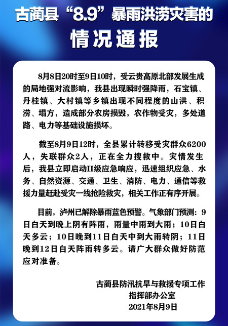 古蔺:丹桂镇遭受山洪袭击 当地干部群众英勇抗洪谱战歌(图11) 古蔺:丹桂镇遭受山洪袭击 当地干部群众英勇抗洪谱战歌(图11)